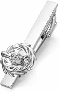 Boutons De Manchette Chardon Fleur Écosse Honey Bear - Argent Pour Chemise Homme
