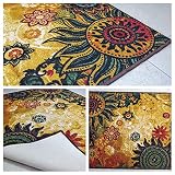 Chakra 1 alfombra de área piso alfombra de poliéster súper absorbente ecológico látex antideslizante alfombras dormitorios salón invernadero casa decoración juego Mat 150x80 cm