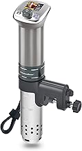 KitchenBoss Sous Vide Cooker Immersion-Circulator | 1100 Watts, Cook Book Included | Color LCD Recipes, Ultra Quiet | G320 Silver Machine | Brushless DC motor | Preset Function | IPX7 Waterproof | Sous Vide Recipe Book | Sous Vide Machine