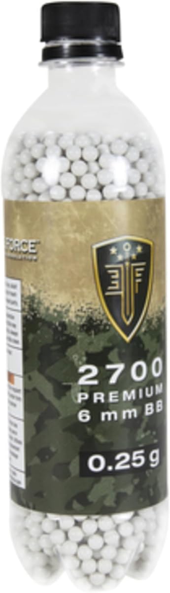 Munición Elite Force Premium Airsoft BBS de 6 mm, 0,25 gramos, 2700 unidades