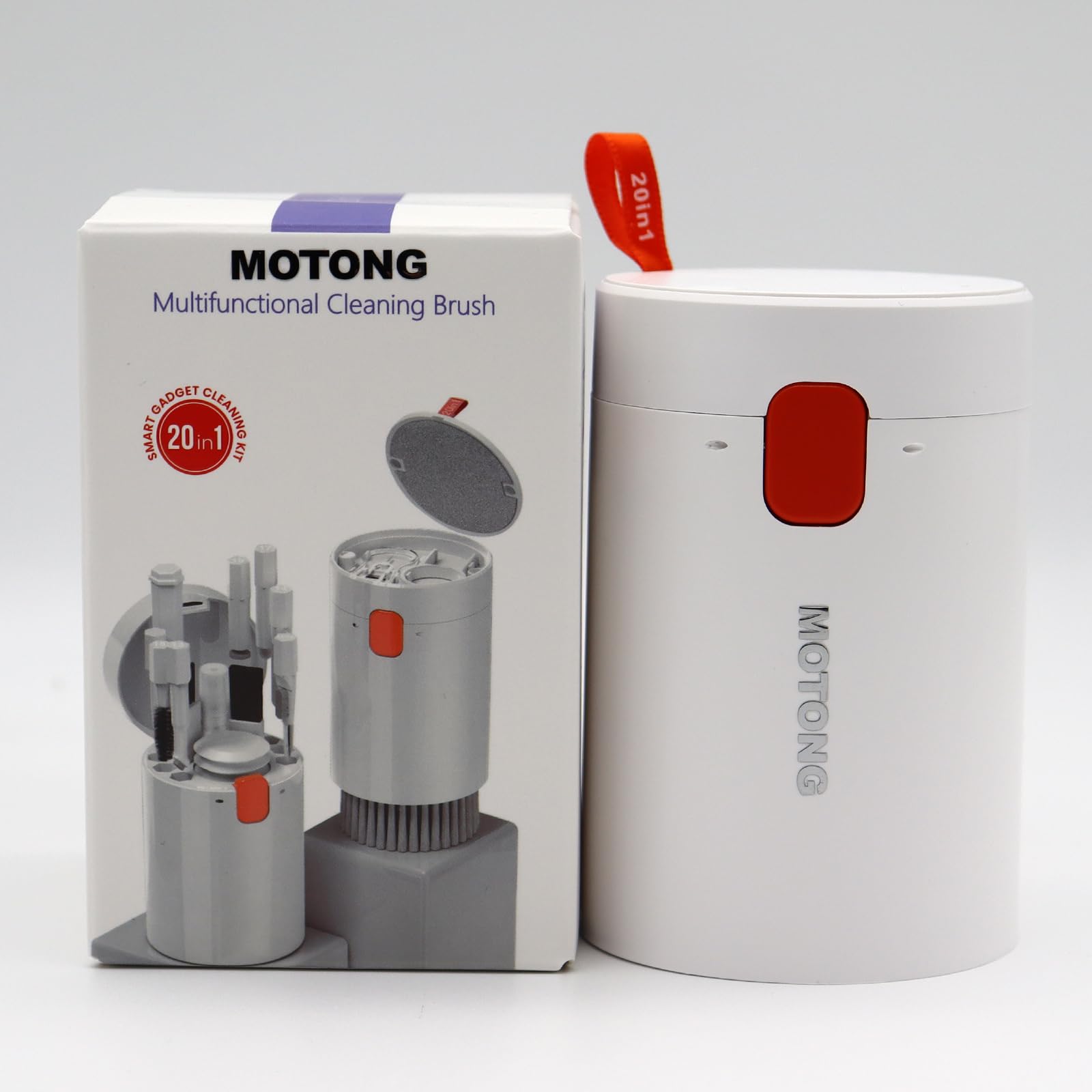 MOTONG Reinigungsset für Tastatur, Bildschirm, multifunktional, elektronisch, für AirPods, Laptops, Kameras, Handys, PCs (weiß)