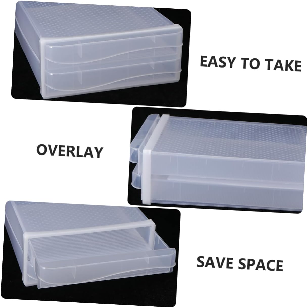 1Pc Plastic Egg Container for Refrigerator Transparent Egg Tray with Telescopic Frame Holds Up to Eggs Durable Material for Fridge Organization