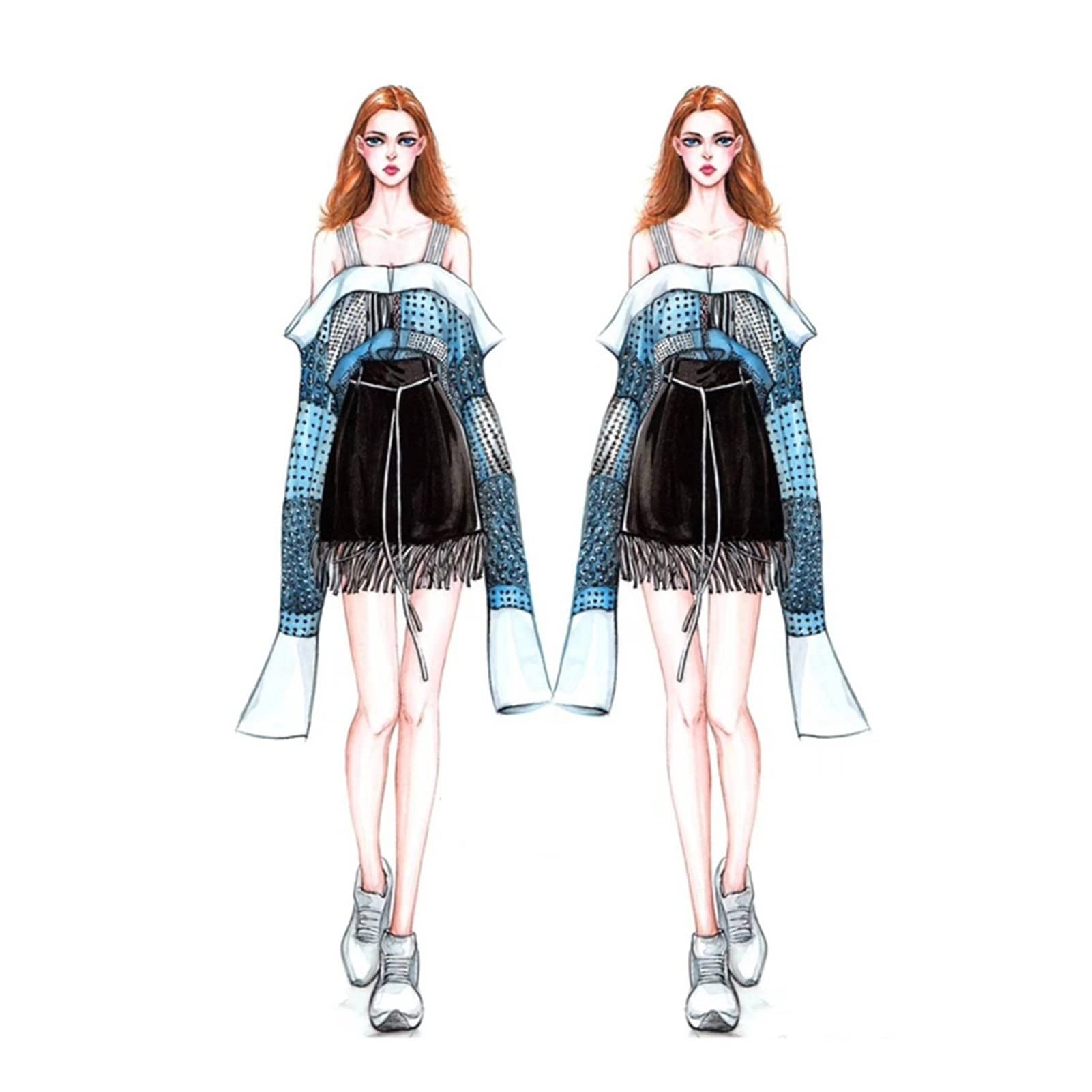 Lineal-Set for Modezeichnungsvorlagen, weibliche Nähmuster, humanoide Muster, Design, Kleidung, Messen von Kurvenlinealen for das Zeichenset,Lineale