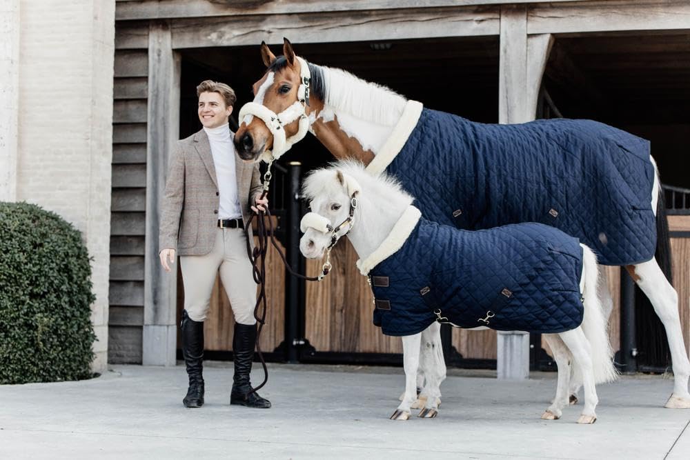 Kentucky Horsewear Tiny Show Rug - Manta de competición (pelo de conejo, 160 g, tamaño 90), color azul marino