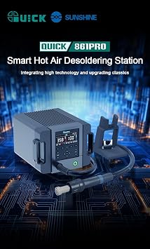 QUICK/SUNSHINE 861 Pro Hot Air Rework Station Soldering Station Intelligent Digital Display 1300W Desoldering Station For PCB Chip Repair