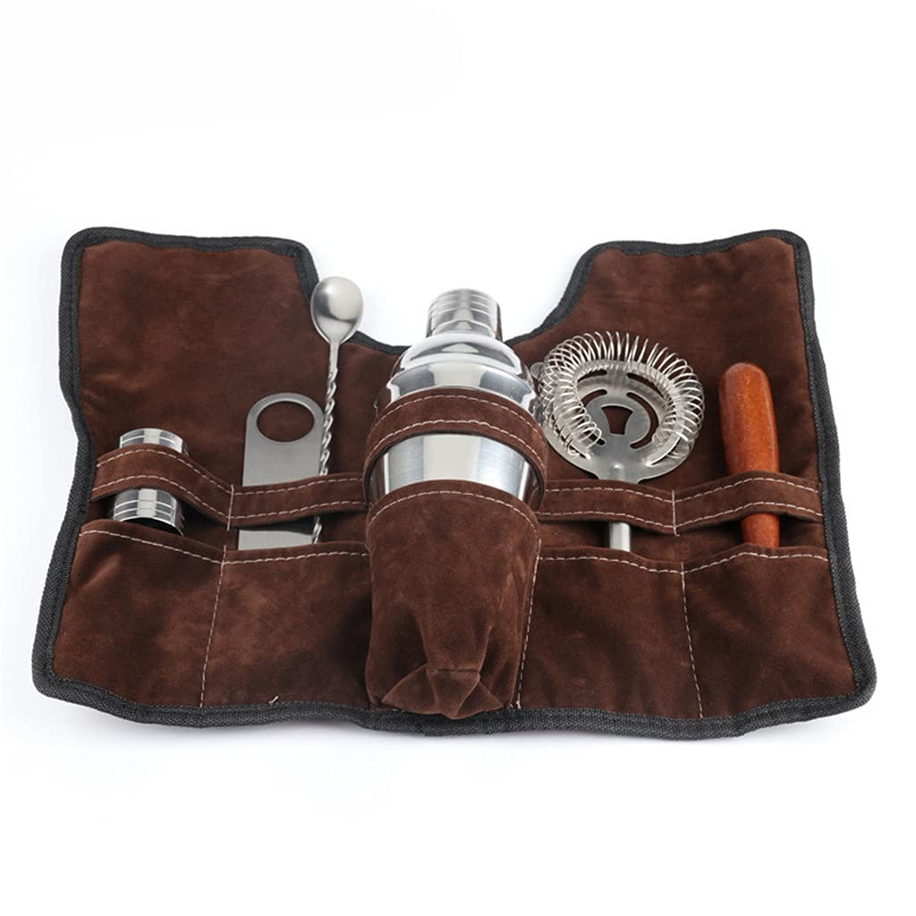 Kit shaker bar 7 pièces avec sac pour réussir vos mélanges sans perdre vos ustensiles