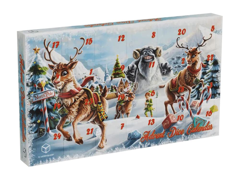 Q-Workshop QWOADC03 Advent Dice Calendar #03 Cube, Mixed