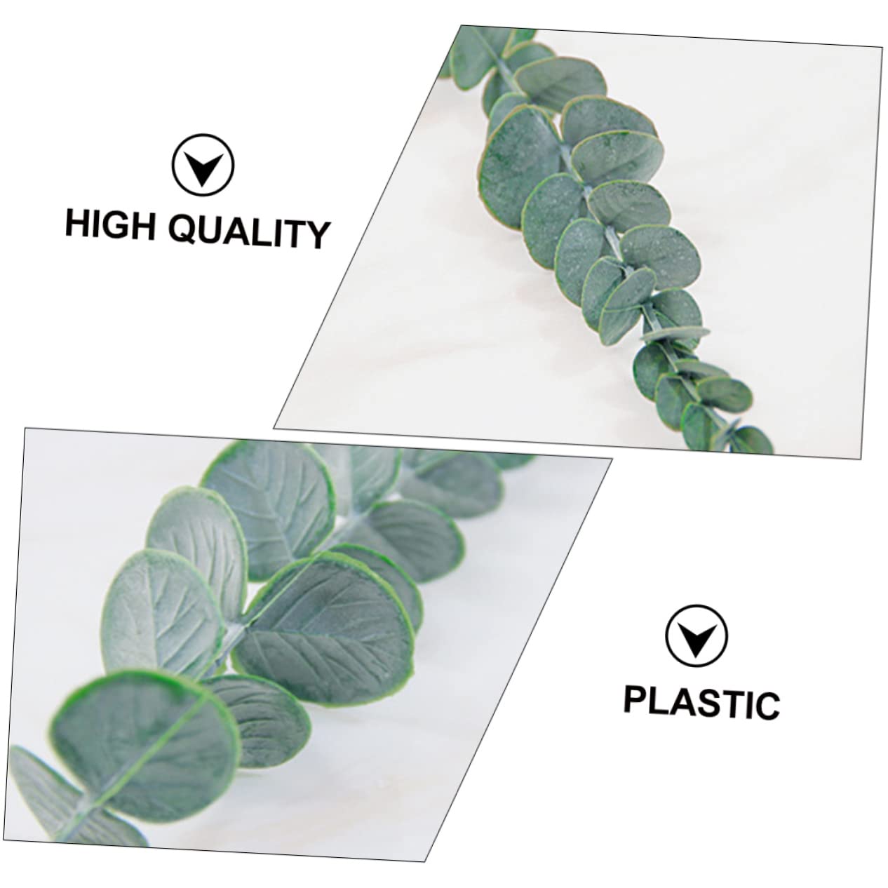 Alipis 2 Set Di Foglie Di Eucalipto Piante Artificiali Decorative Sensazione Di in Qualsiasi Momento Robuste Per Casa Matrimoni Ed Eventi 10 Pezzi * 2