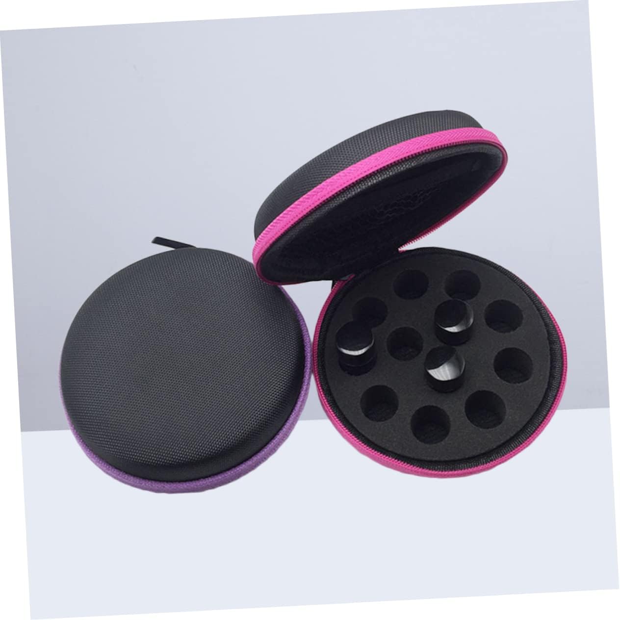 6pcs Portable Storage Case for Bottles Shockproof and Holder Bag Random