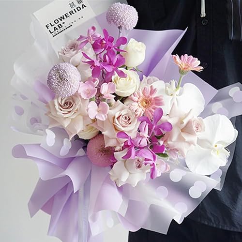 Miniatura 2 de OUKEYI Papel de regalo de flores de 30 unidades, impermeable, para ramo de flores, suministros florales, manualidades, embalaje de regalo o caja de