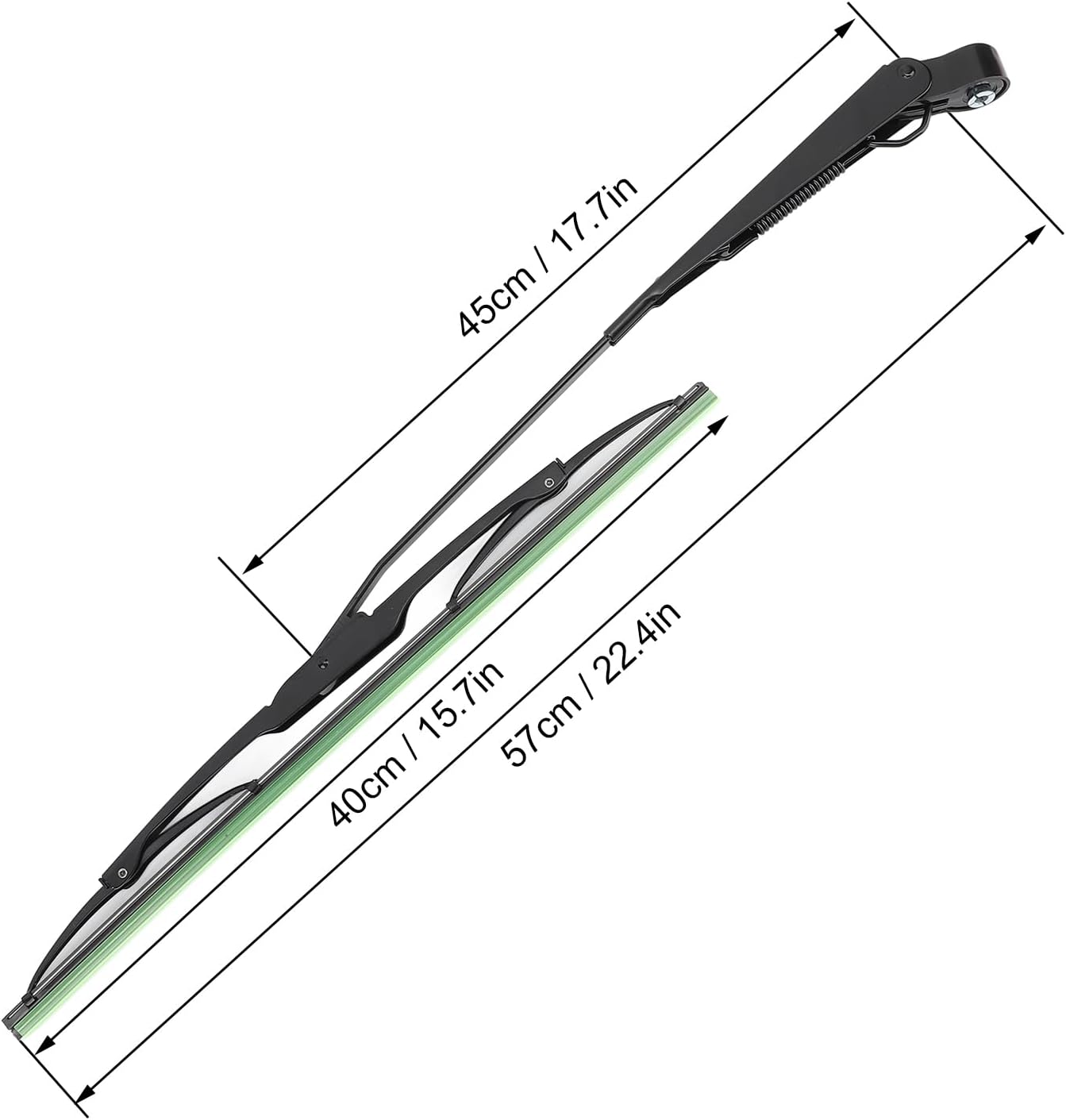 Jiawu UTV Wiper Kit, 12V Universal Wiper Motor UTV, Kit Electric with Simple Wiring Installation for Tractor Fishing Boat ATV CARAVAN