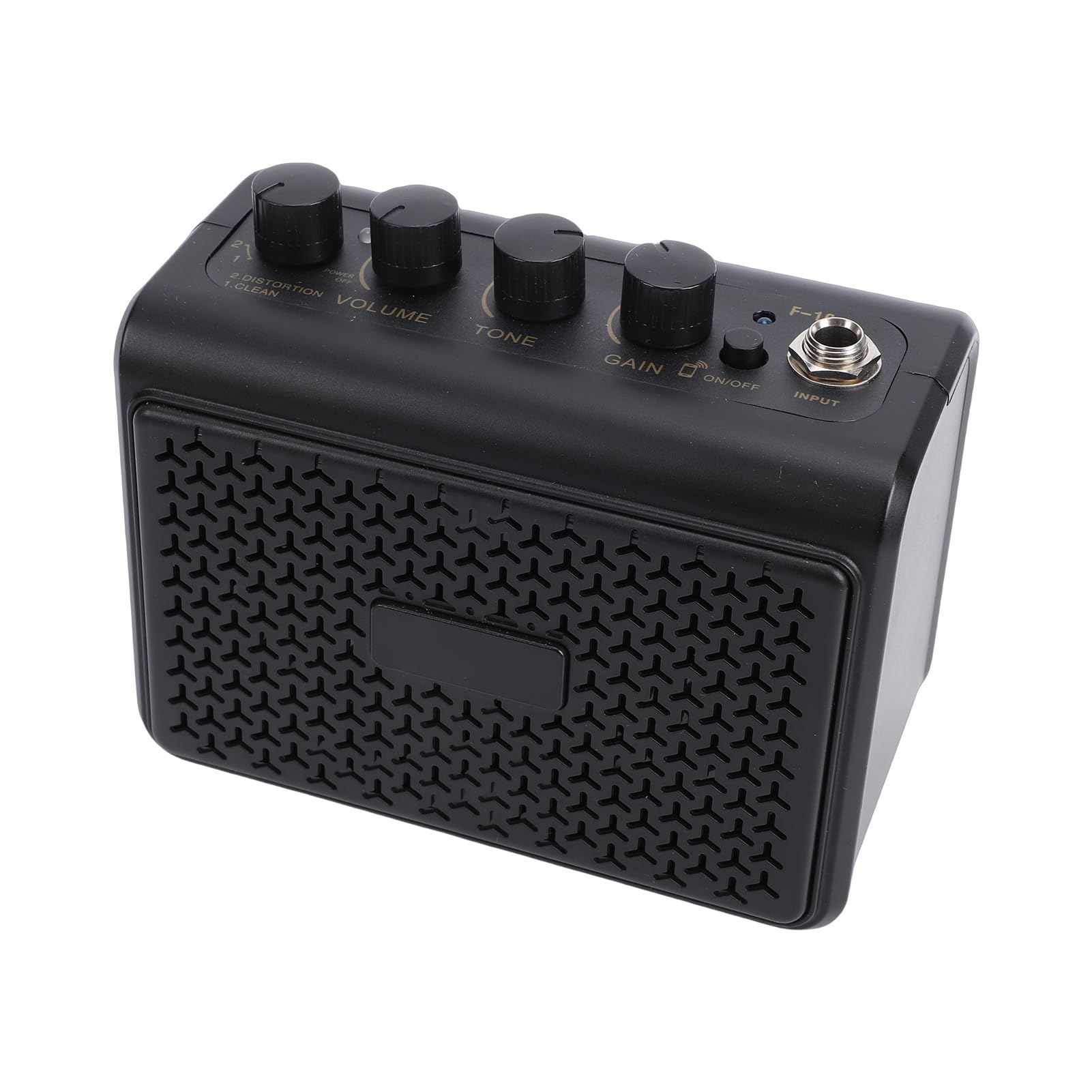 10W Amplificatore per chitarra portatile Altoparlante BT Ingresso AUX 2 canali di distorsione puliti Jack per cuffie silenzioso ricaricabile Piccolo altoparlante per