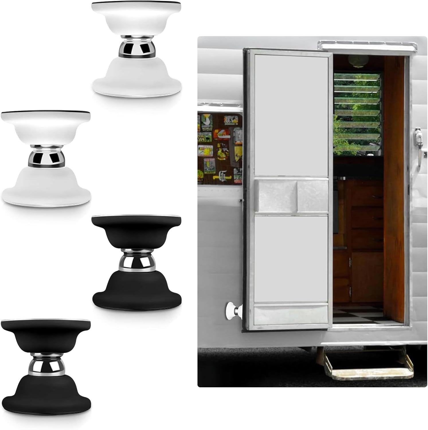 4Pcs Rv Door Catch, RV Door Latch Door Holder