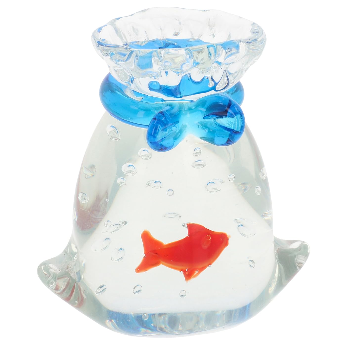Shudehill Giftware Art In Glass Handmade Goldfish Art In Glass Handmade Figurine Collection “Of The Sea” – Fish, Frog, Jellyfish, Jellyfish Wave, Fat Penguin, Seagull & Seahorse Ornaments (Art In Glass Handmade Goldfish)