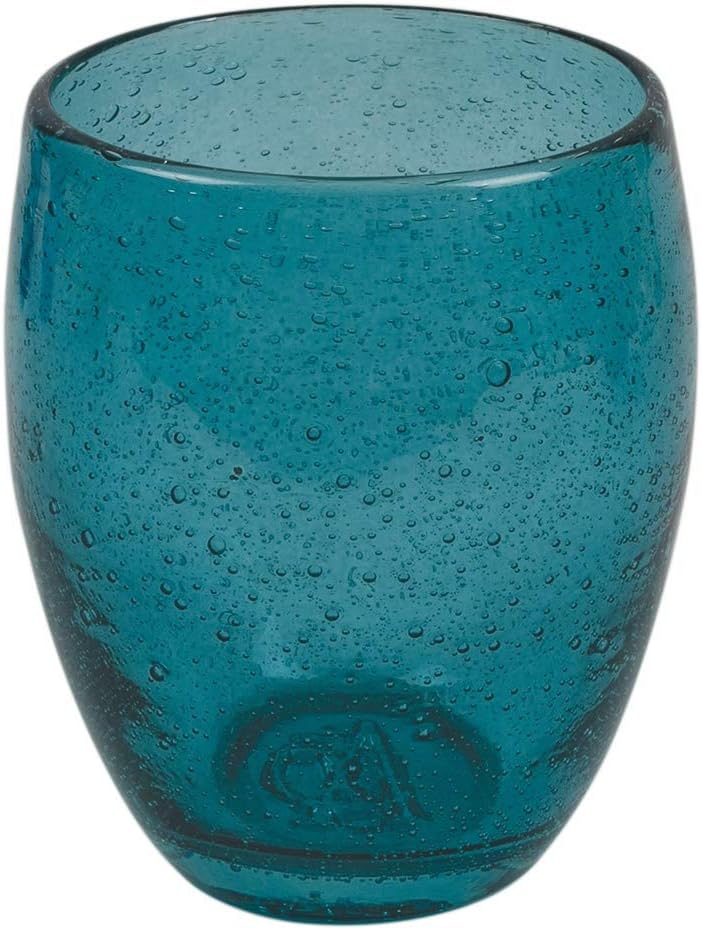 Villa d’Este Home Tivoli Acapulco Marea Set of 6 Water Glasses 300 ml in Blown Glass Paste