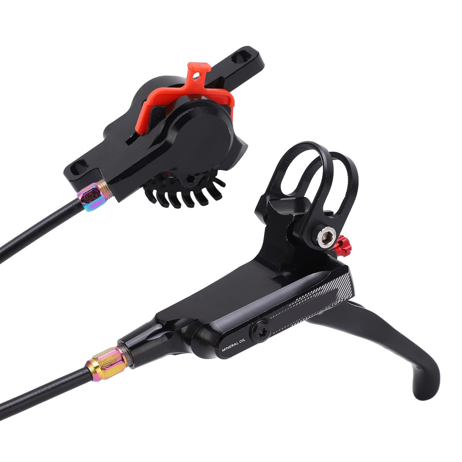 Étriers de frein à disque hydrauliques avant pour vélo (Noire)