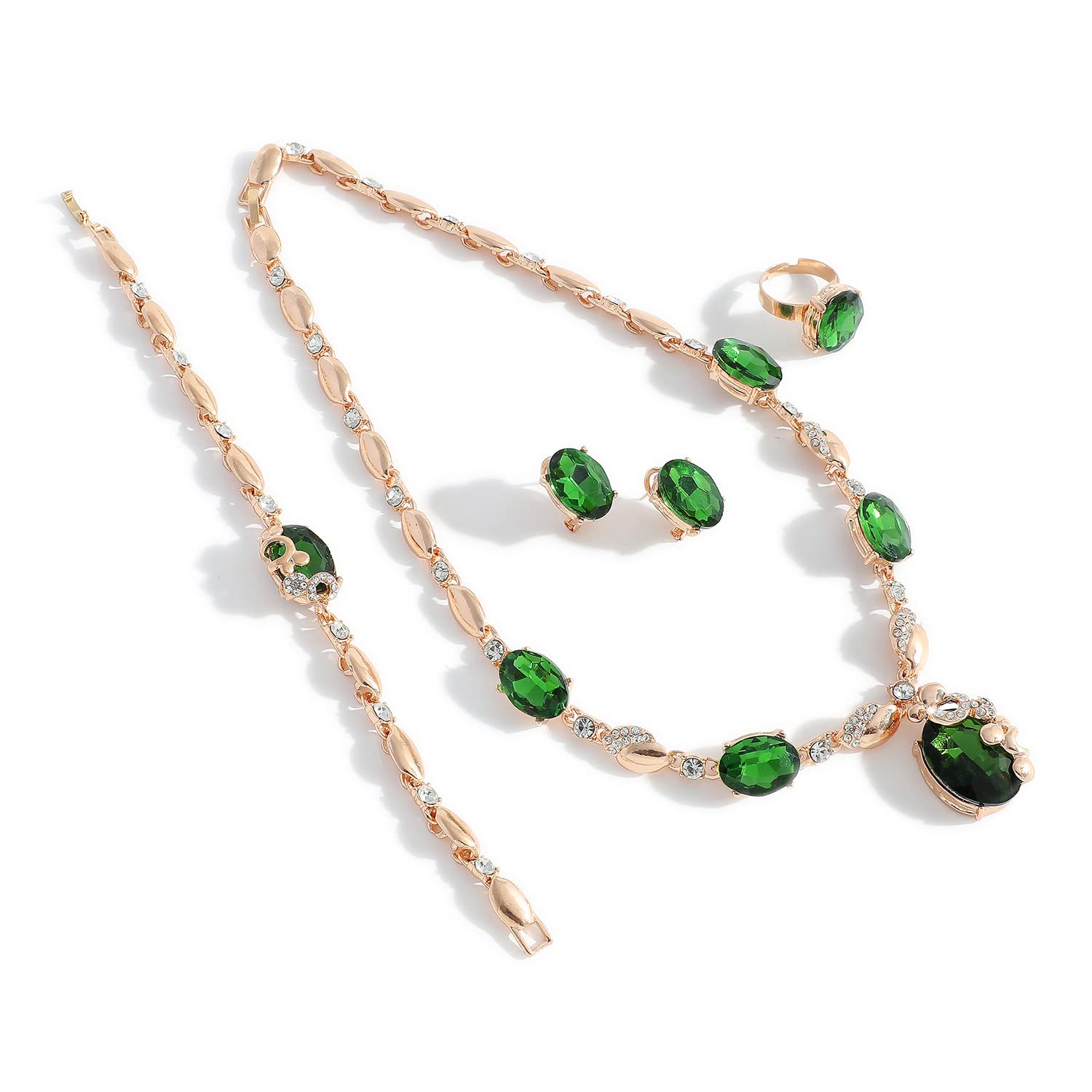 SOHI Gold Plated stones Designer Jewellery Set, Necklace, Earrings, Bracelet & Ring | Indo-western jewellery set for women, gold plated jewellery set for women traditional, Alloy |7201 (B0BH4ZZX97) Amazon Price History, Amazon Price Tracker