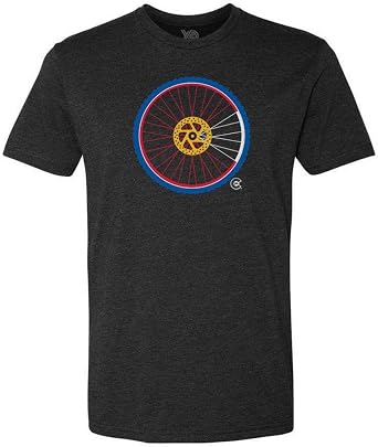 YoColorado Mens Mountain Bike Wheel T-Shirt