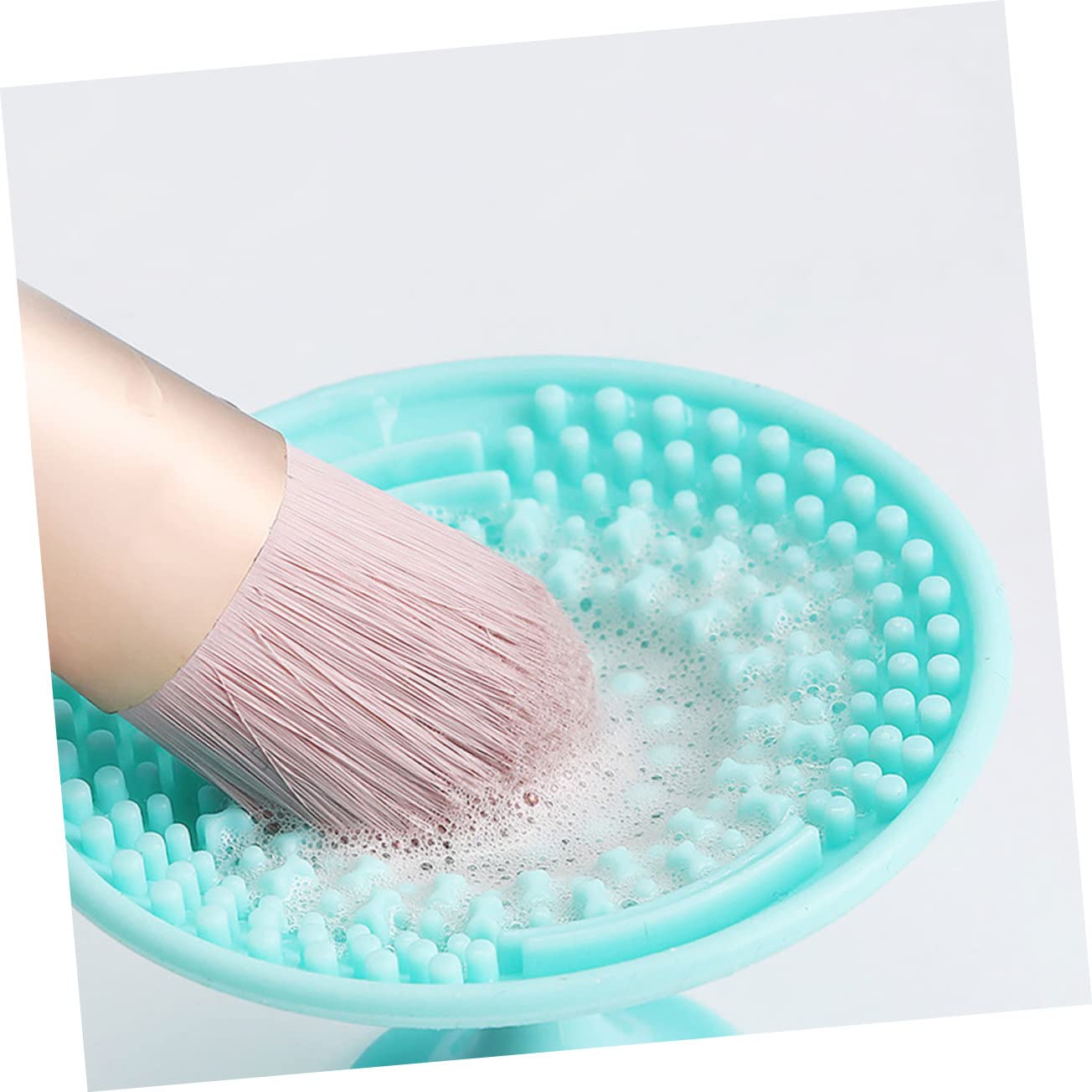 6pcs Silicone Makeup Brush Washer Cup for Sponges and Eggs | Handheld Scrubbing Pads, Supple Feel and Quick Rinse Action, Easy to Clean Gift Set image 4