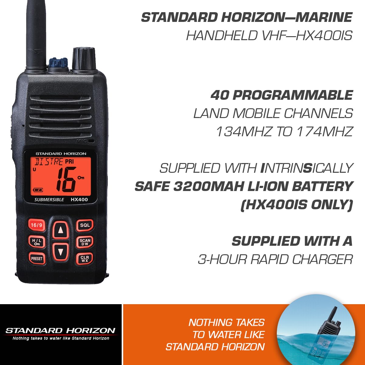 Amazon.com: Standard Horizon HX400IS Intrinsically Safe Handheld