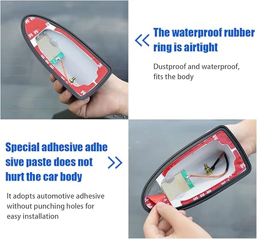 Miniatura 6 de Cubierta de antena con forma de aleta de tiburón para auto, base de antena de techo para señal AMFM, para auto todoterreno camioneta uso universal,