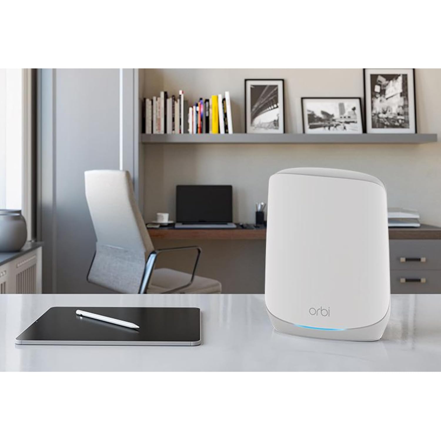 NETGEAR Wifi 6 Tri Band Orbi Mesh System (RBK763S), 3 Pack, AX5400, Up to 5.4Gbps, 525 m² coverage, Thick Walls, Armor Included for 1 Year