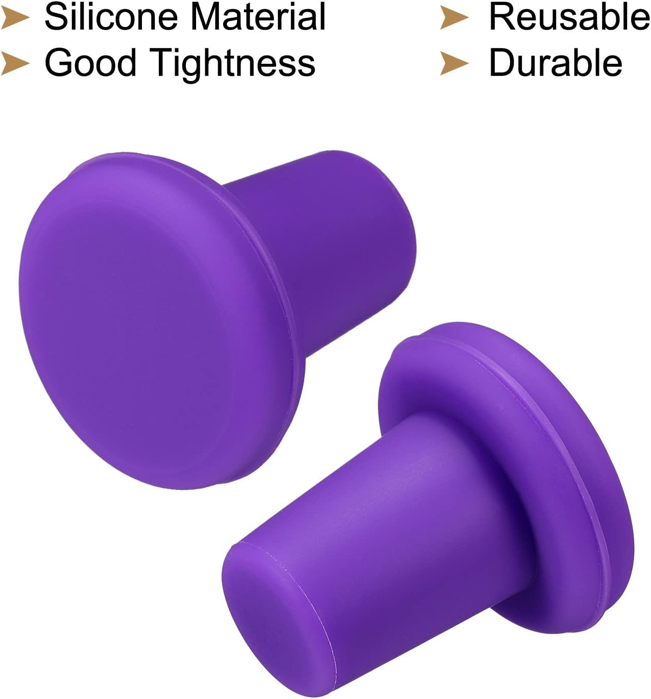 MECCANIXITY シリコンボトルストッパー T字型 再利用可能 壊れないキャップシーラーカバー ビール/ワイン/ドリンク用 ダ