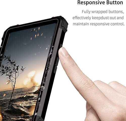Miniatura 5 de Hekodonk Funda para Google Pixel 6, resistente a prueba de golpes, plástico duro+goma de silicona híbrida 3 en 1, funda protectora de cuerpo