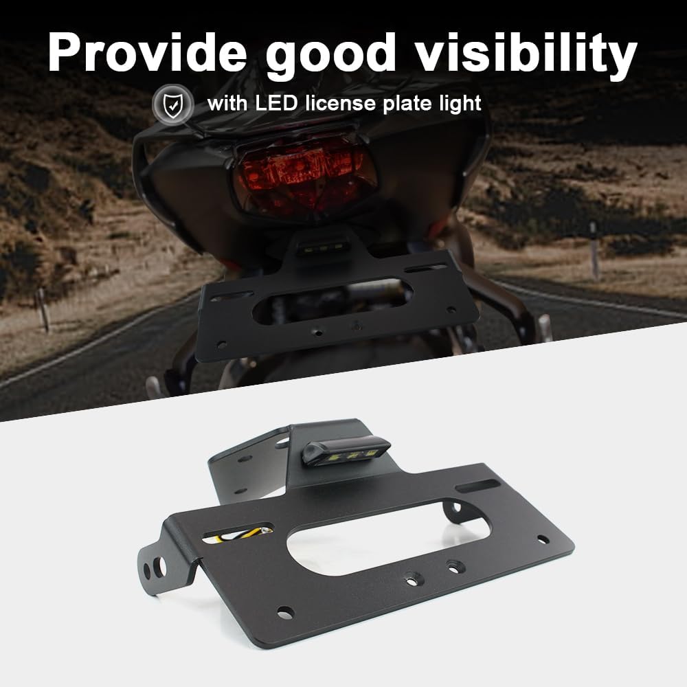 Xitomer Fender Eliminator Compatible with Daytona 675 675R 2013-2017 & Street Triple 765 R S RS 2018-2026, Moto2 765 Daytona, Street Triple Moto2 765 2024-2026 License Plate Bracket Tail Tidy