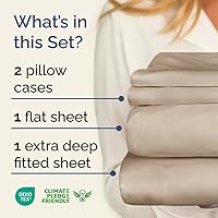 Vista 158 de Extra Deep Pocket Split King Sheets - 5 Piece Breathable & Cooling Bed Sheets - Hotel Luxury Bed Sheet Set - Soft, Wrinkle Free & Comfy - Easily