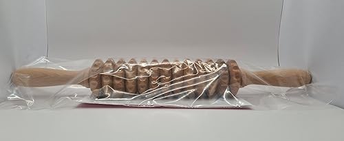Miniatura 15 de Tuuli Rodillo de masaje de madera para cintura y muslo, rodillo corporal multifuncional para reducción de celulitis y tensión muscular, masajeador