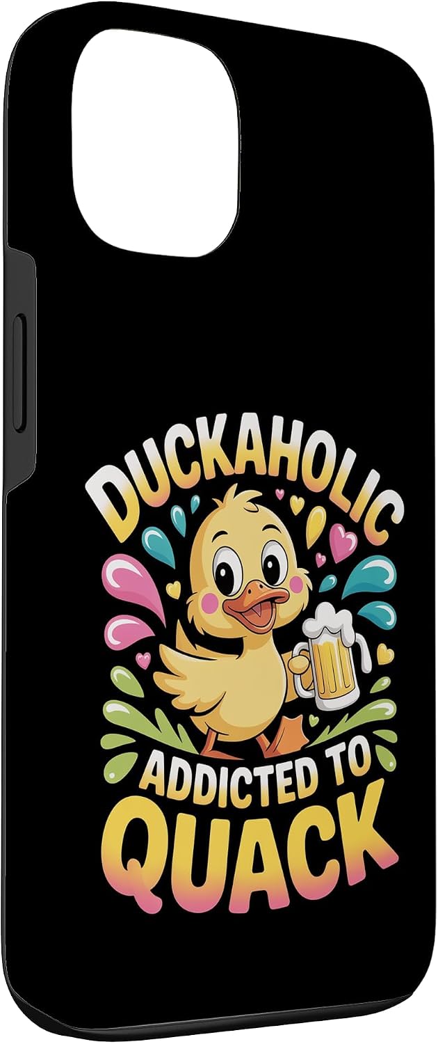 Duckaholic Addicted to Quack Waterfowl Puns ||- Case for iPhone 13 image 3