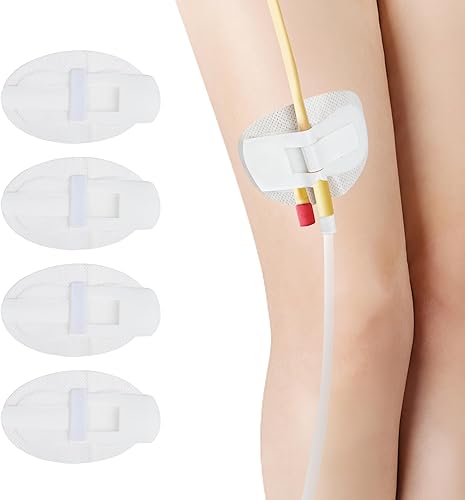 Foley Catheter - Bolsa urinaria para piernas, dispositivo de estabilización de catéter statlock (paquete de 8)