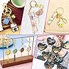 Gold Keychain Rings for Craft, Paxcoo 100pcs Keychain Hardware Kit Includes 50Pcs Key Chain Hooks and 50pcs Key Rings, Bulk Keychain Making Supplies for Resin Craft, Acrylic Blanks #2