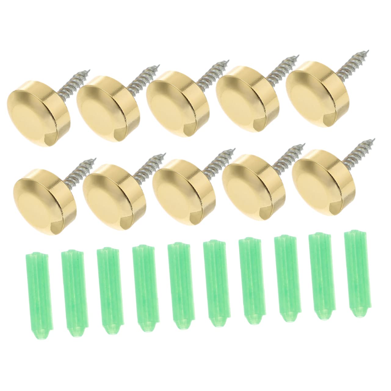BUTIFULSIC Mirror Decorative Screws Cover 10pcs Set Advertising Mirror Nails Versatile Glass Fasteners