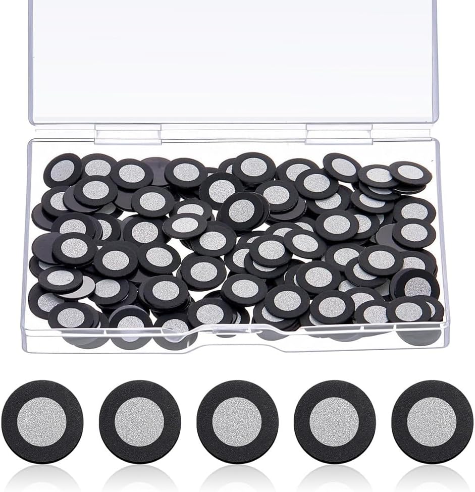 200 Pieces 3D Magnetic Tracking Points for Scanners, 3D Scan Markers, Inside 6.0mm, Outer 10mm, Highly Reflective Reference Point, Scan Reference Point Markers for 3D Scanning