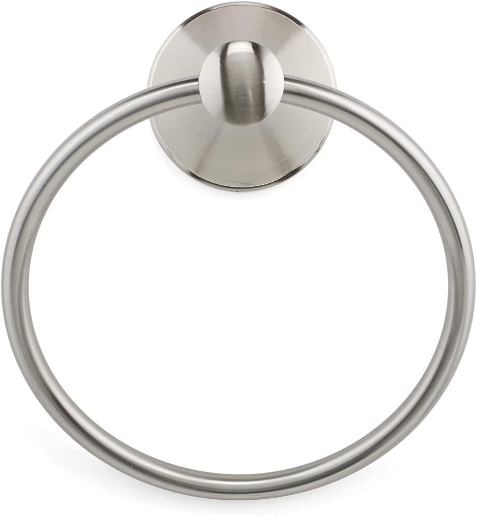 Richelieu Hardware 35649 Palermo Collection Contemporary Towel Ring, Brushed Nickel