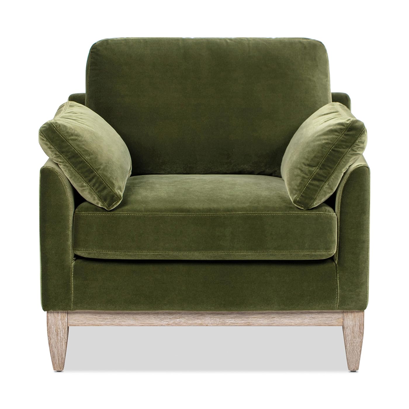 Jennifer Taylor Home Pasadena 36" Wide Modern Farmhouse Accent Arm Chair, Olive Green