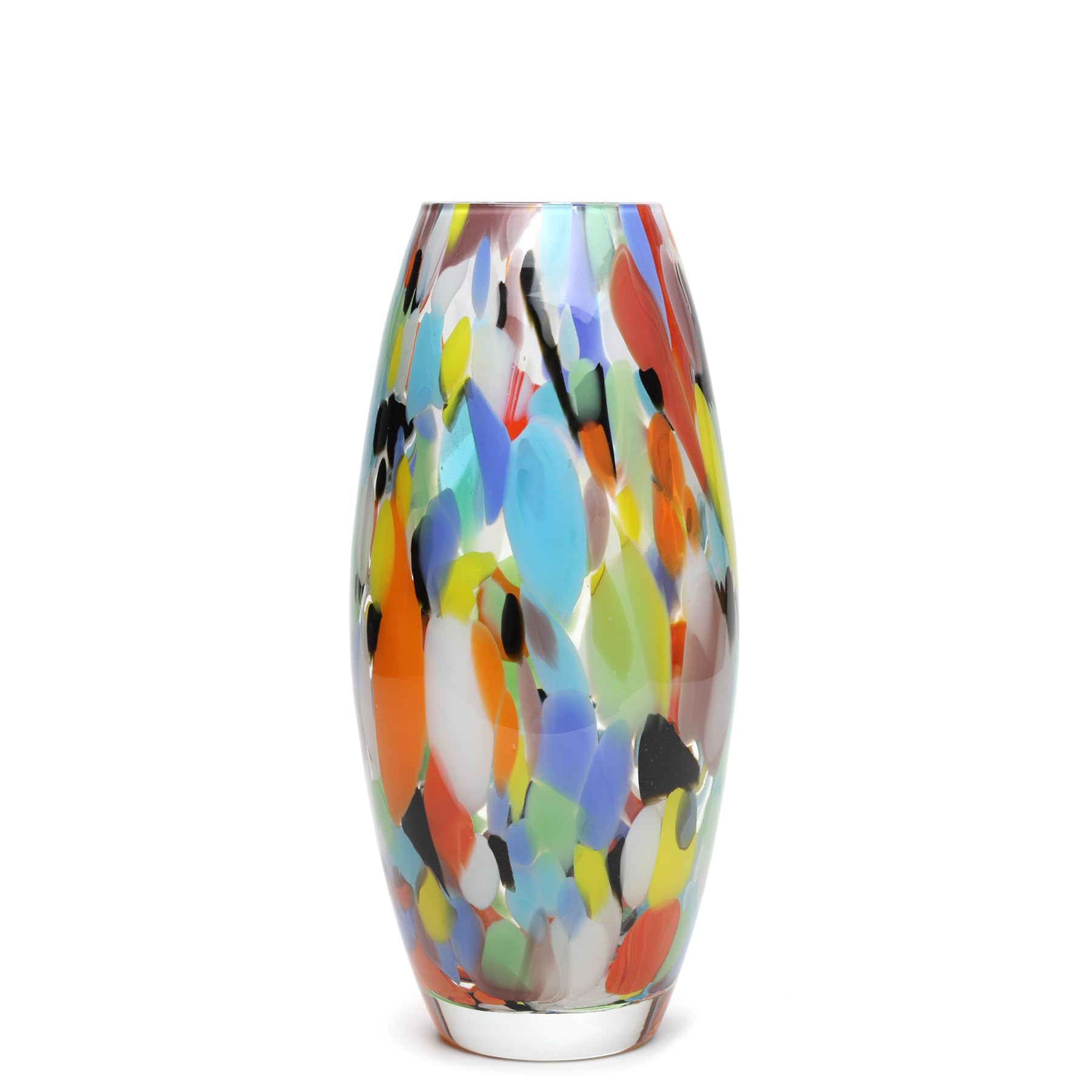 Ca D Oro Colored Glass Vase Confetti Effect Hand Blown Murano