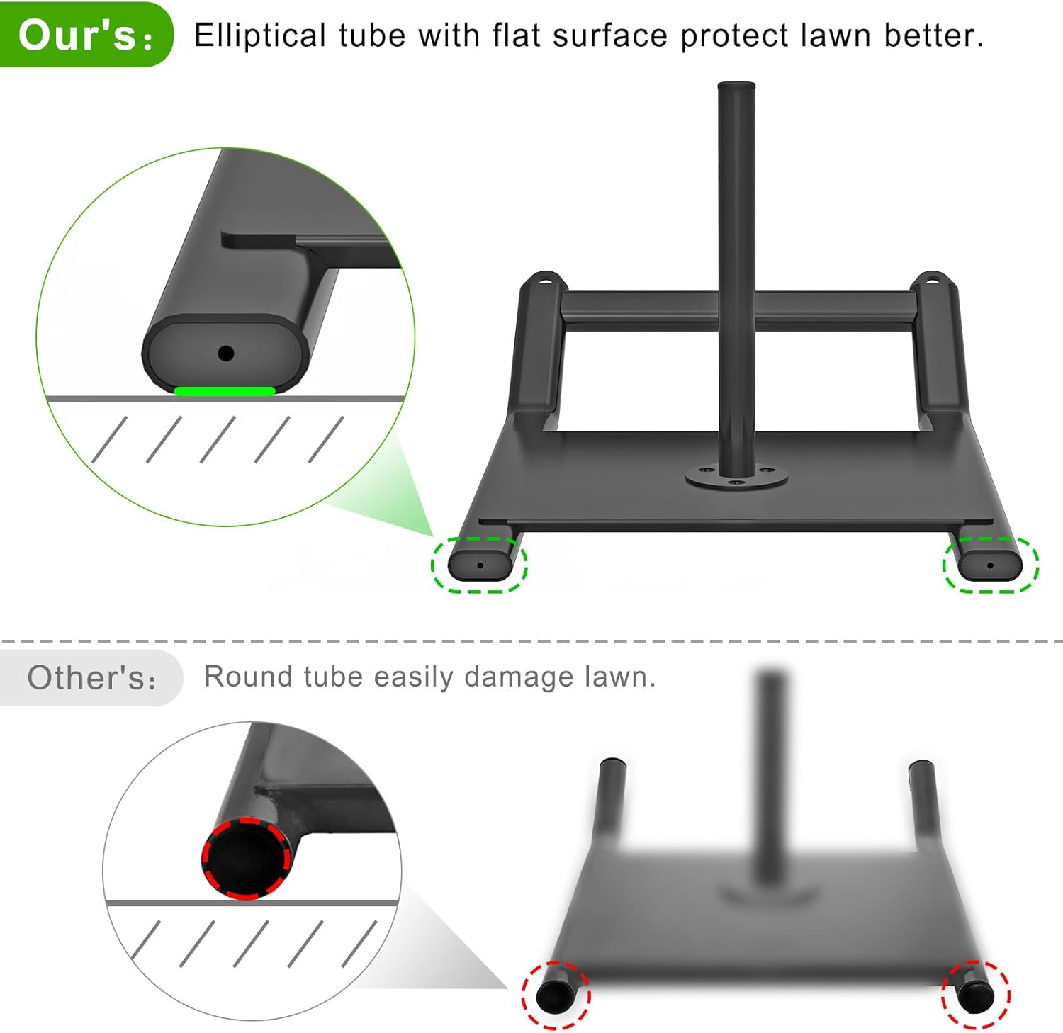 SELEWARE Weight Sled Workout Sled Fitness Strength Training Sled Speed Training Sled for Athletic Exercise and Speed Improvement Suitable for 1" and 2" Weight Plates