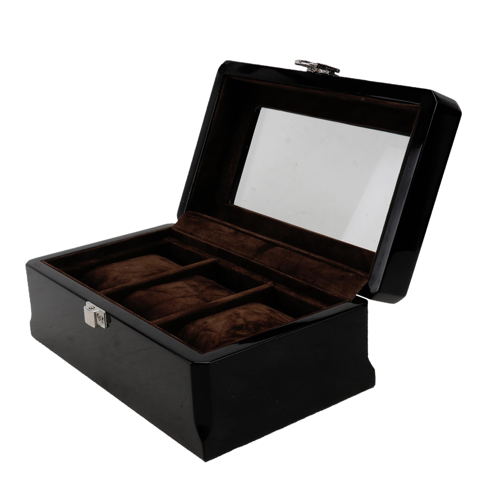 COLLBATH Slots Wooden Watch Storage Box Elegant Watch Display Organizer with Vintage Design Jewelry Case for Wristwatch and Giving