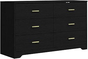 Modern White Dresser with Eye-Catching Gold Handles