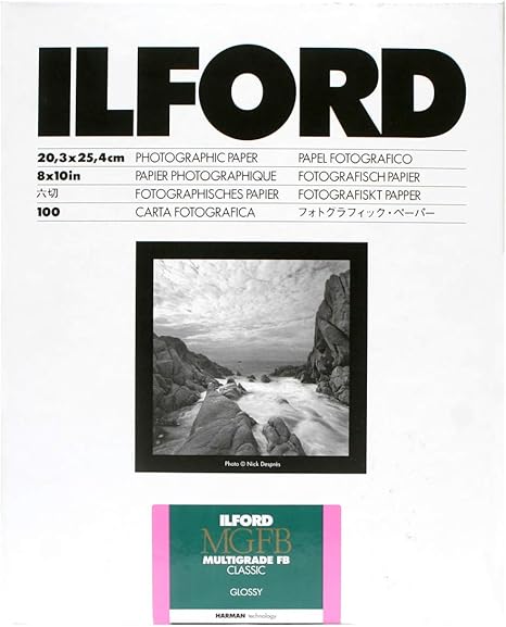 Amazon Ilford 白黒印画紙 Mgfb Classic 1k 8x10 六切 25枚 1171972 イルフォード モノクロ印画紙