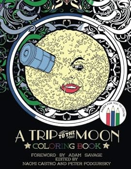 Paperback A Trip To The Moon Coloring Book