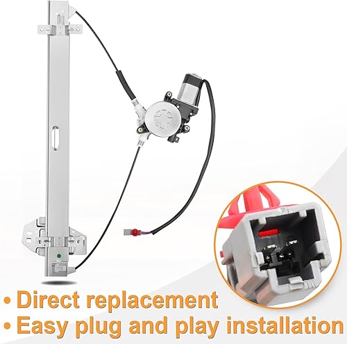 Miniatura 5 de NPAUTO Elevalunas eléctrico trasero del lado del conductor con motor de repuesto para Honda Pilot 2003 2004 2005 2006 2007 2008, izquierdo, 748-512