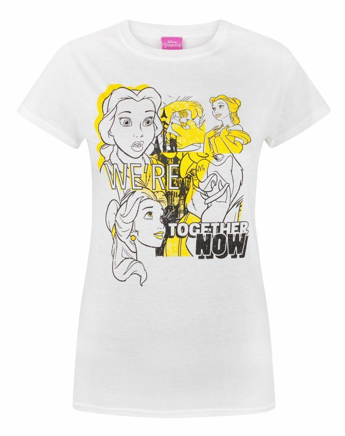Disney Women's Short Sleeved T-Shirt | White | Official Merch | Size: 2XL