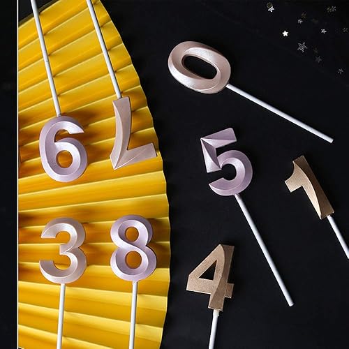 Miniatura 7 de Fondant 0-9 - Molde de silicona para letras y letras para hacer dulces, alfabeto, fondant, para decoración de cumpleaños