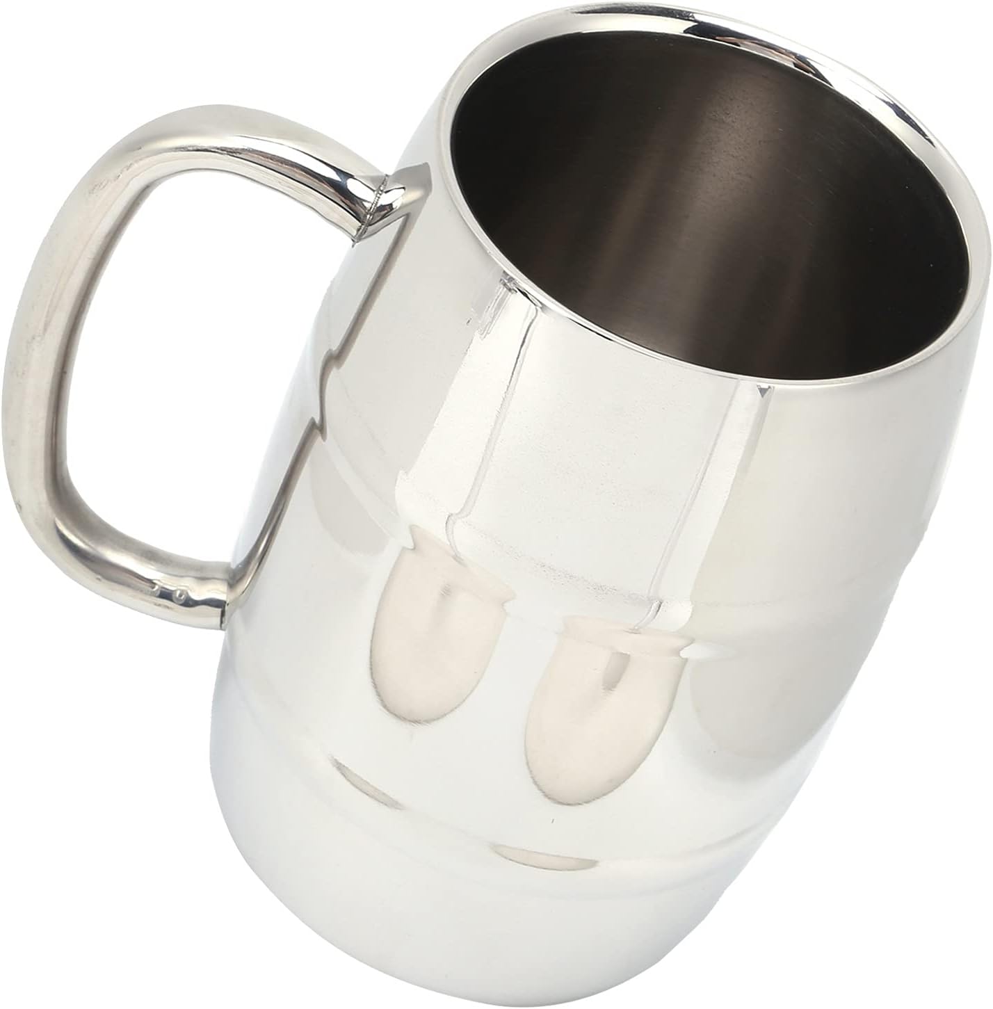 EBTOOLS Stainless Steel Coffee Mug, 480ML Double Layer Beer Mug Insulated Milk Cup Ideal for Indoors and Outdoors - Image 4