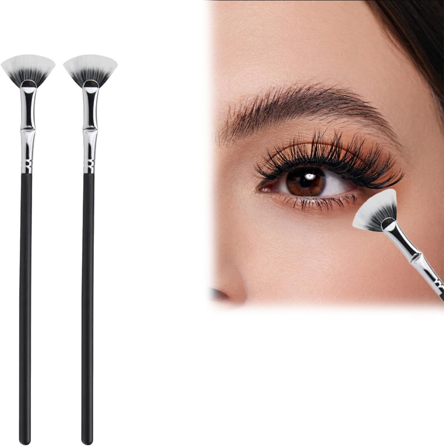 Yeria Folding Angle Scalloped Lash Brush,2024 New Mascara