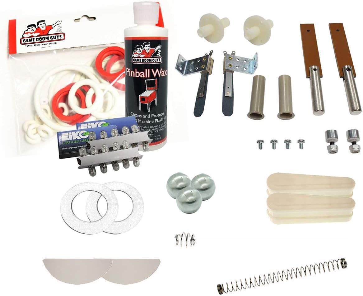 Game Room Guys 1975 Gottlieb Gold Strike Pinball White Premium Maintenance Kit